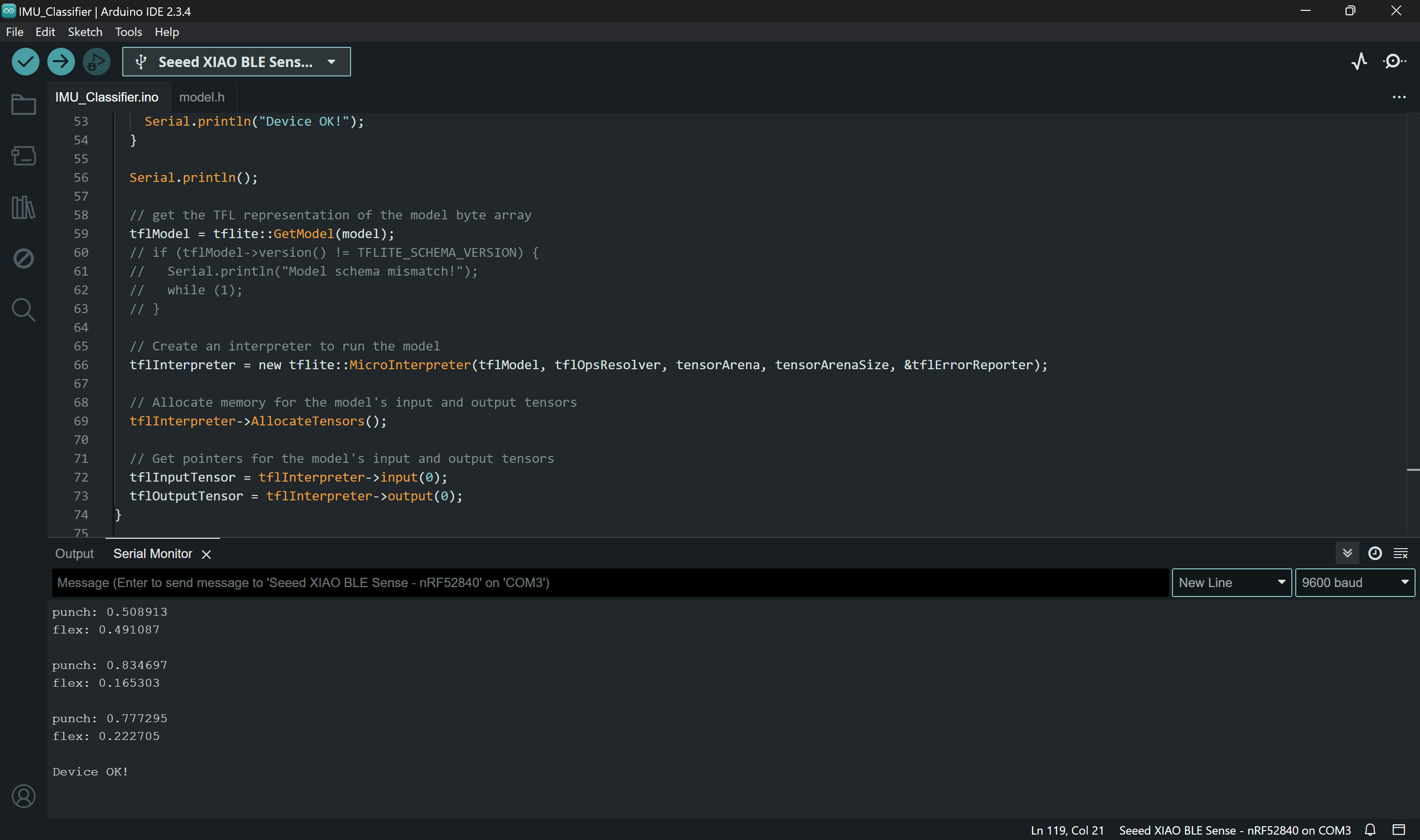 IMU Classifier